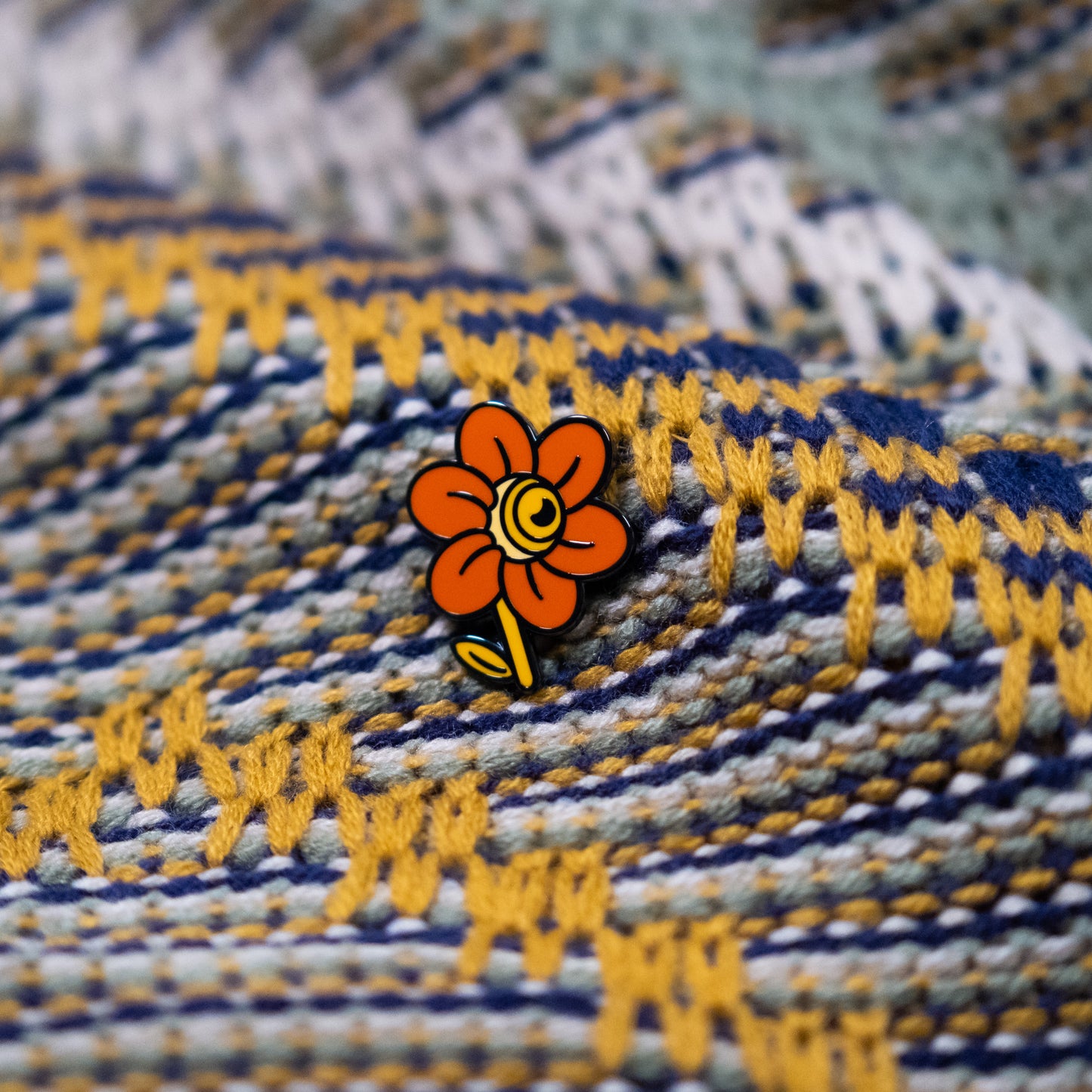 Flower Cam Pin Badge